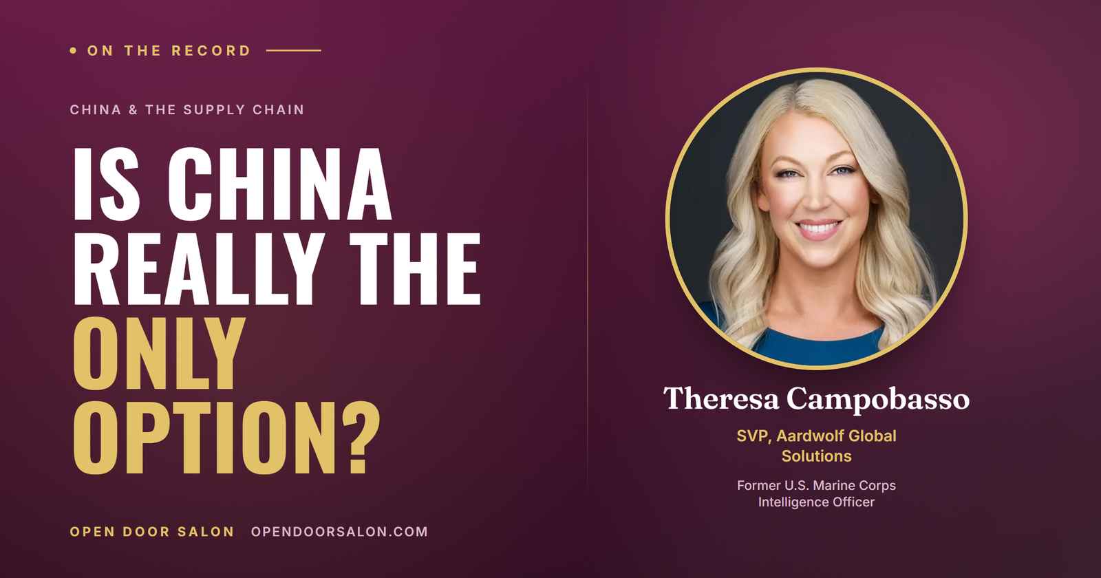 Are There Alternatives to Chinese Biotech Suppliers?