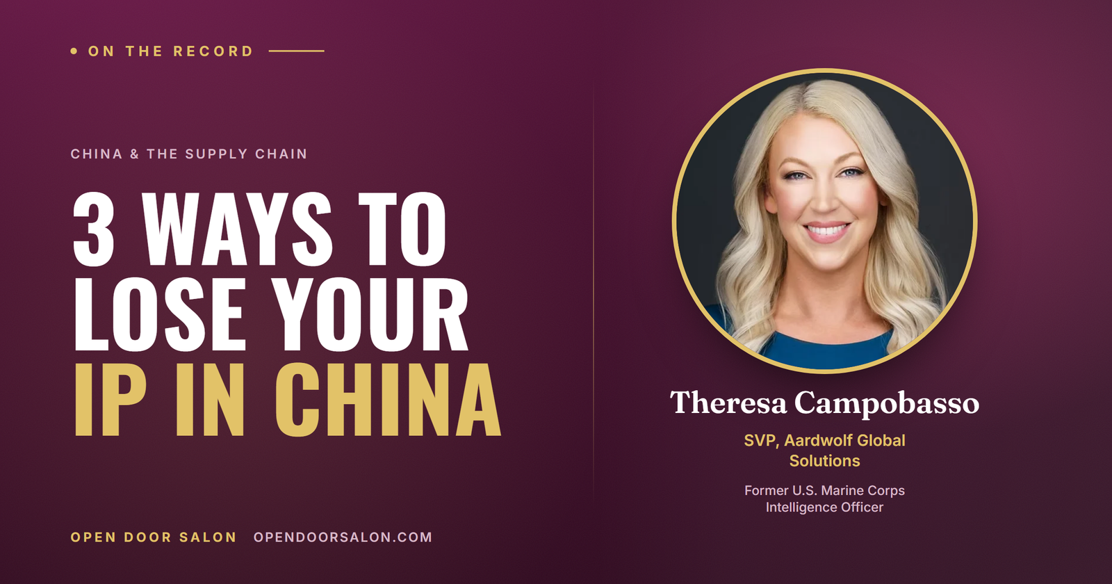 How Is Intellectual Property Stolen in China? Three Routes