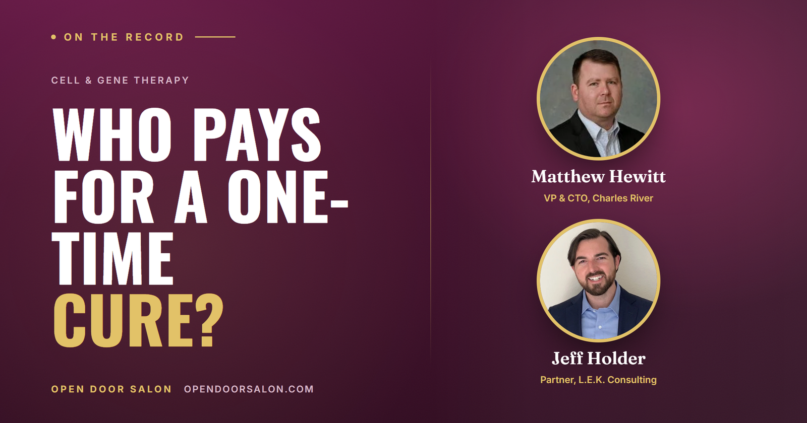 How to Pay for One-Time Cell Therapy: The Payer Problem