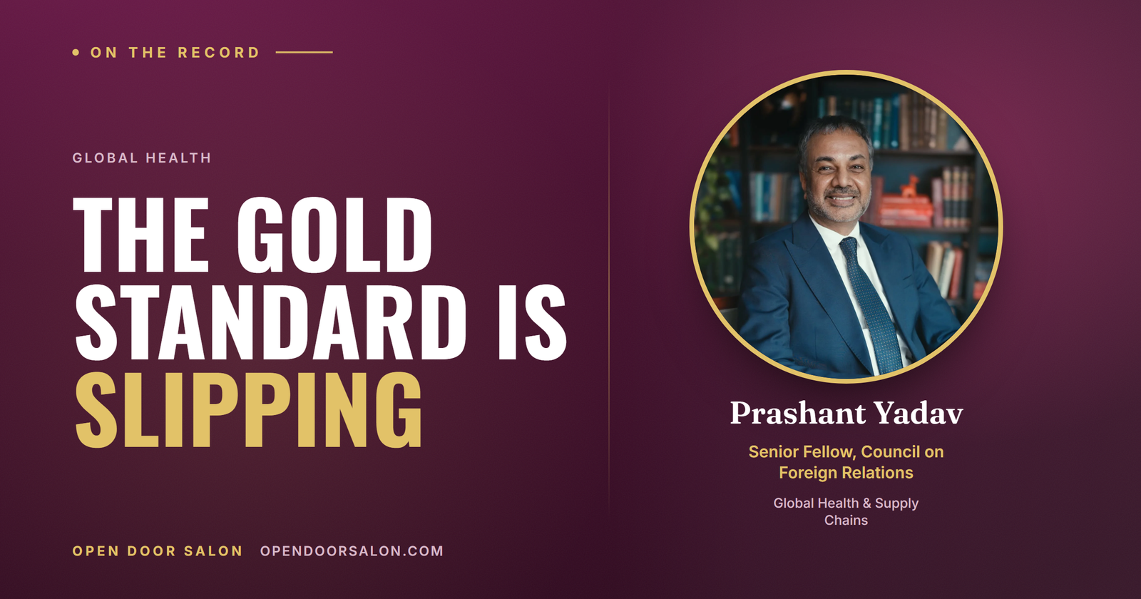 Is the FDA Still the Global Gold Standard?