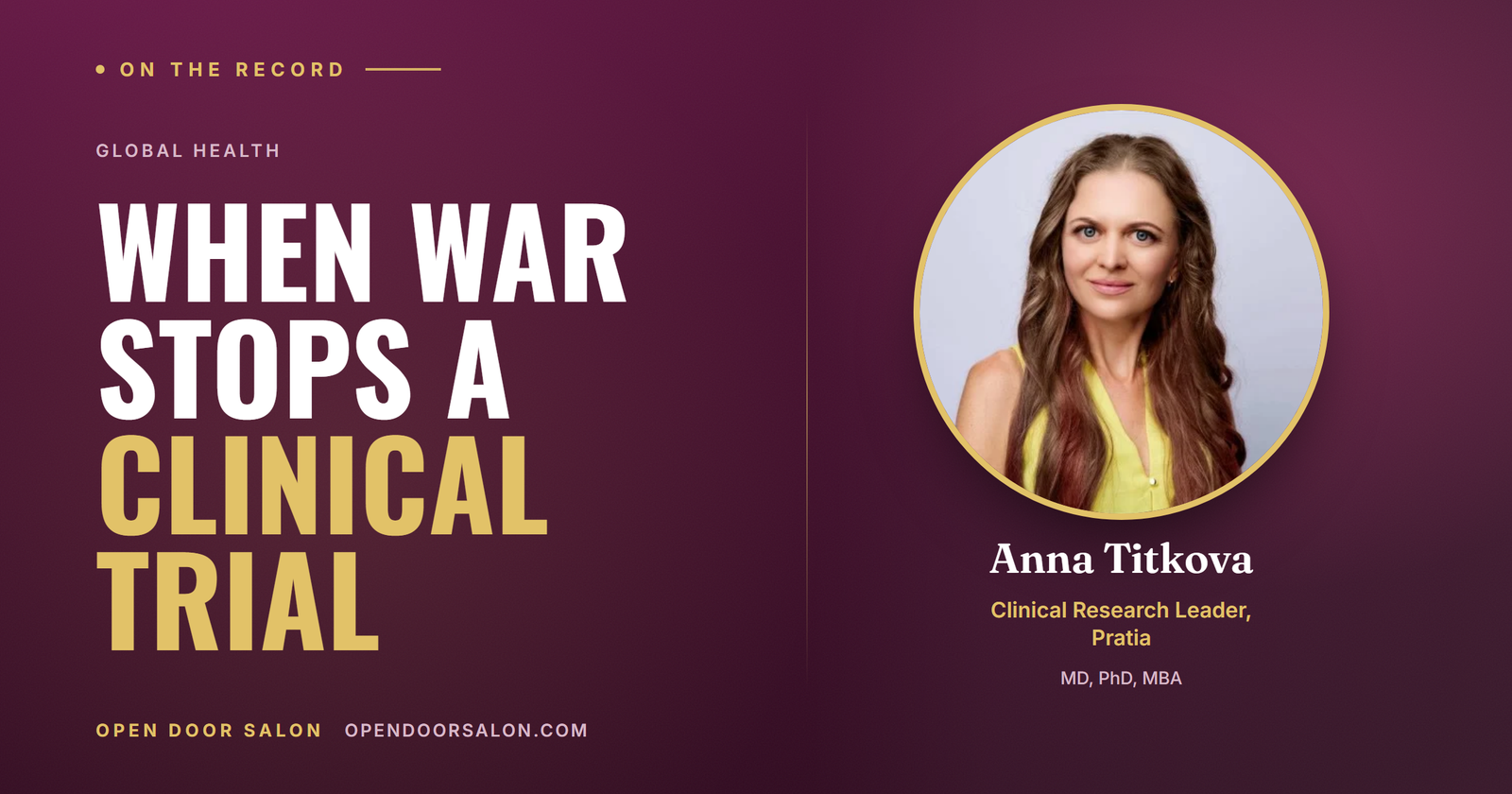 What Happens to Clinical Trials During a War?