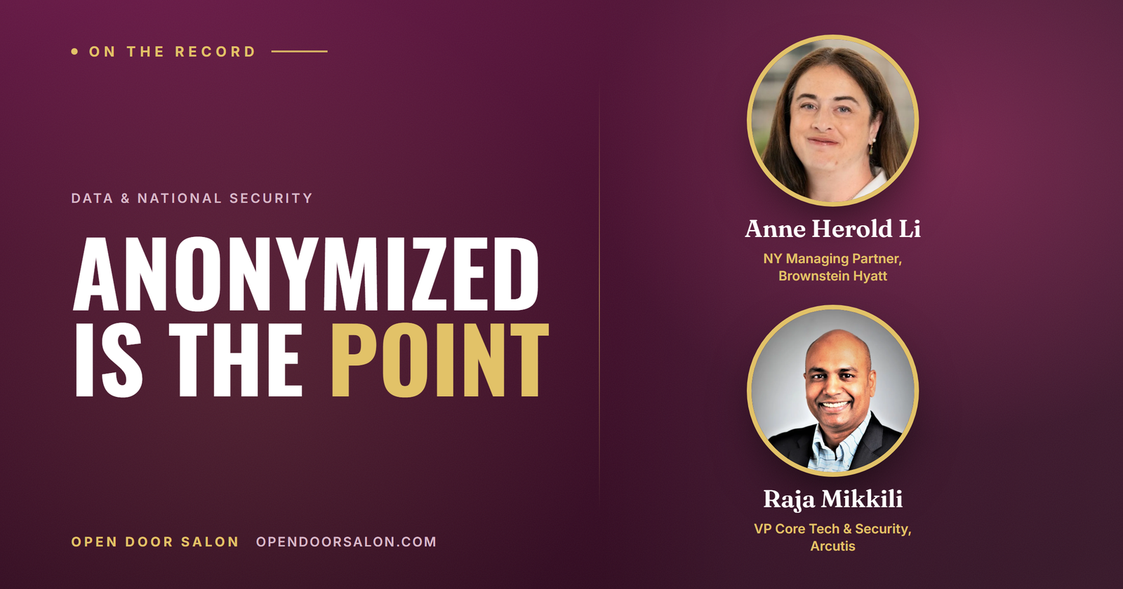 Why Is Anonymized Clinical Data a National Security Risk?