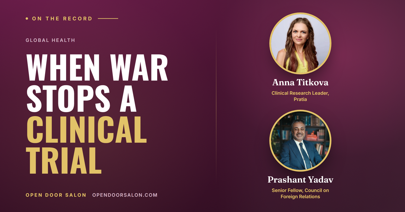What Happens to Clinical Trials During a War?