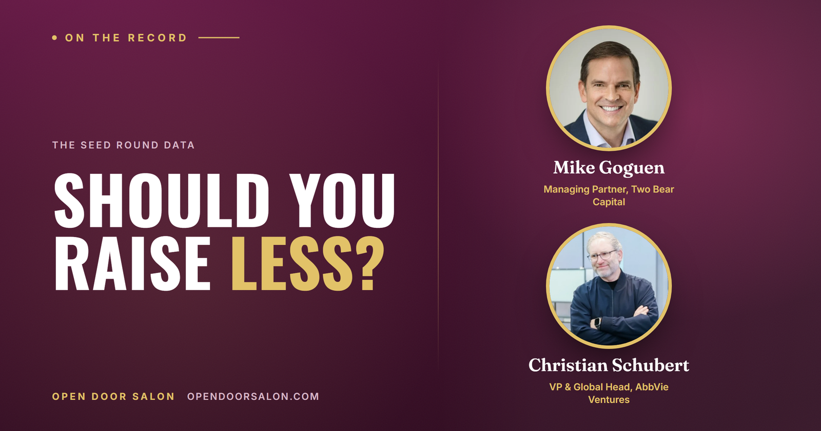 Should Biotech Startups Raise Less Money Early?