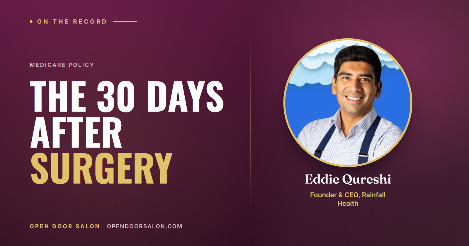 What Is the CMS TEAM Model? The 30 Days After Surgery